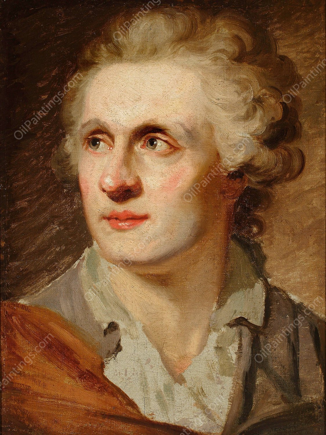 Portrait of Stanislaw Ledochowski  by Johann Baptist Von Lampi The Elder - Hand-Painted Oil Painting Reproduction