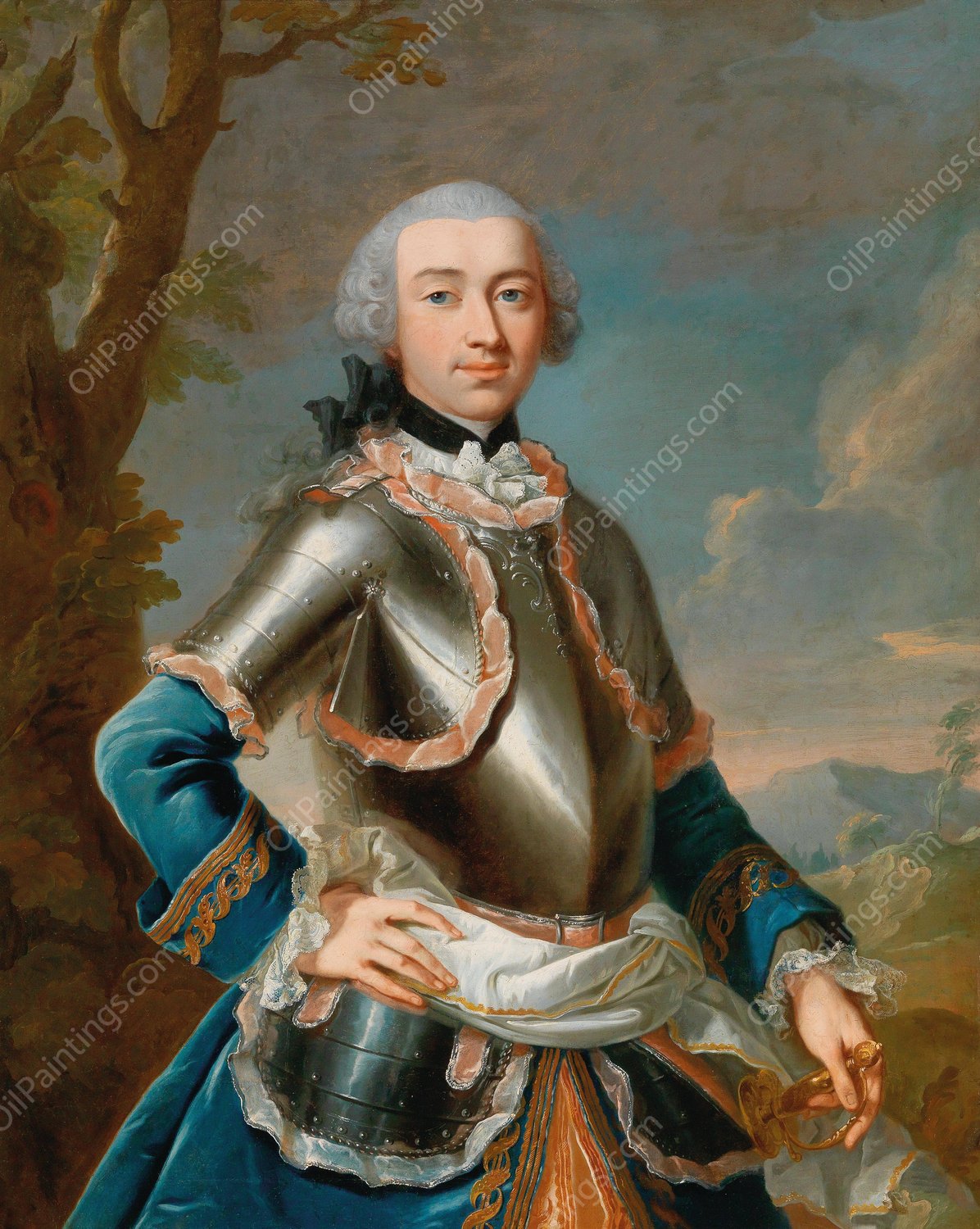 Portrait Of Johann Rudolf Graf Waldbott Von Bassenheim by Johann Heinrich Tischbein The Elder - Hand-Painted Oil Painting Reproduction