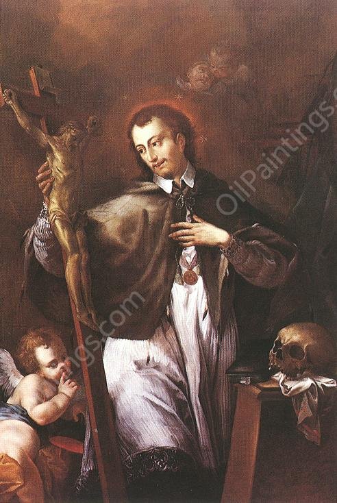 Saint John of Nepomuk by Johann Lucas Kracker - Hand-Painted Oil Painting Reproduction