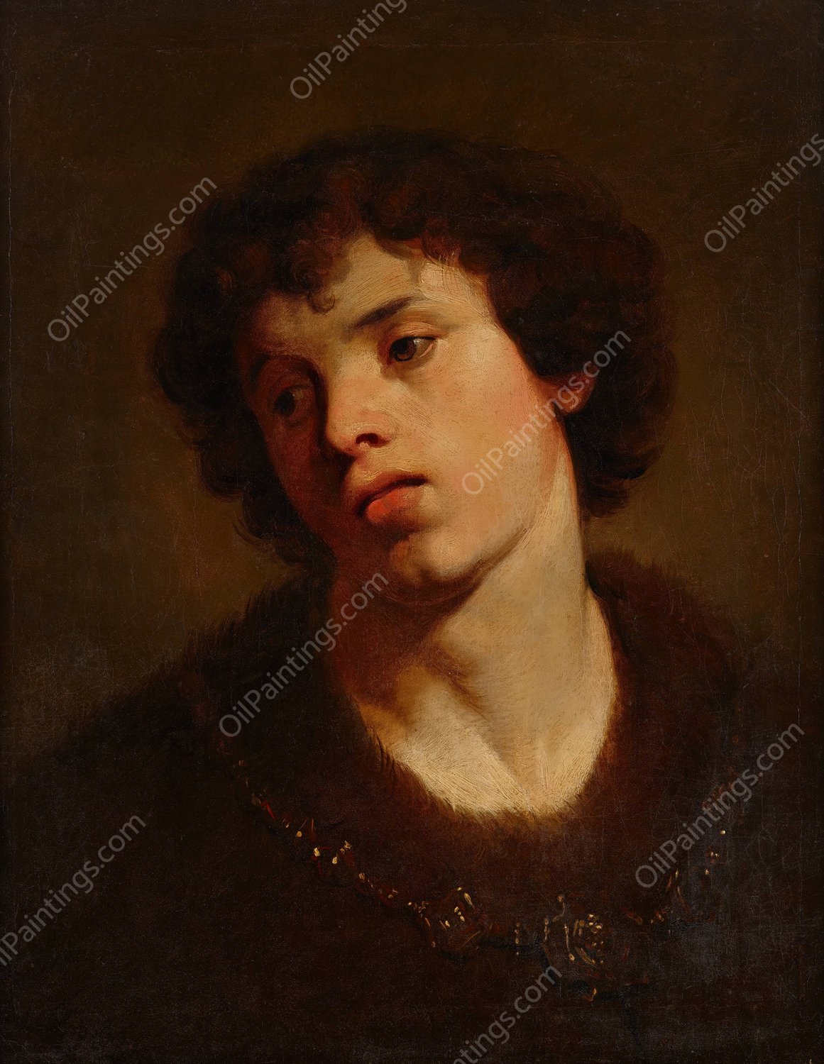 Bildnis eines jungen Mannes  by Johann Peter Krafft - Hand-Painted Oil Painting Reproduction