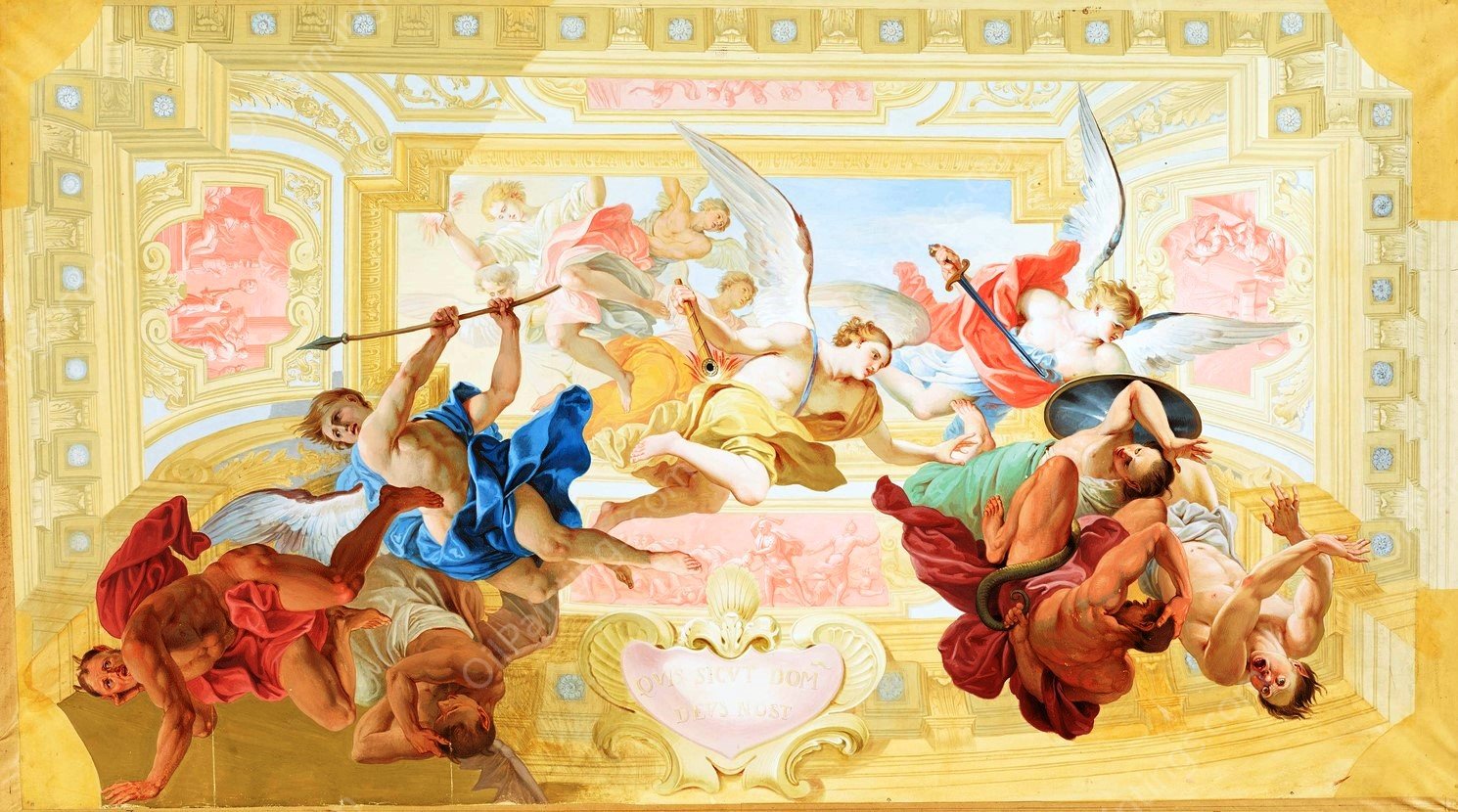 Engelssturz  by Johann Peter Krafft - Hand-Painted Oil Painting Reproduction