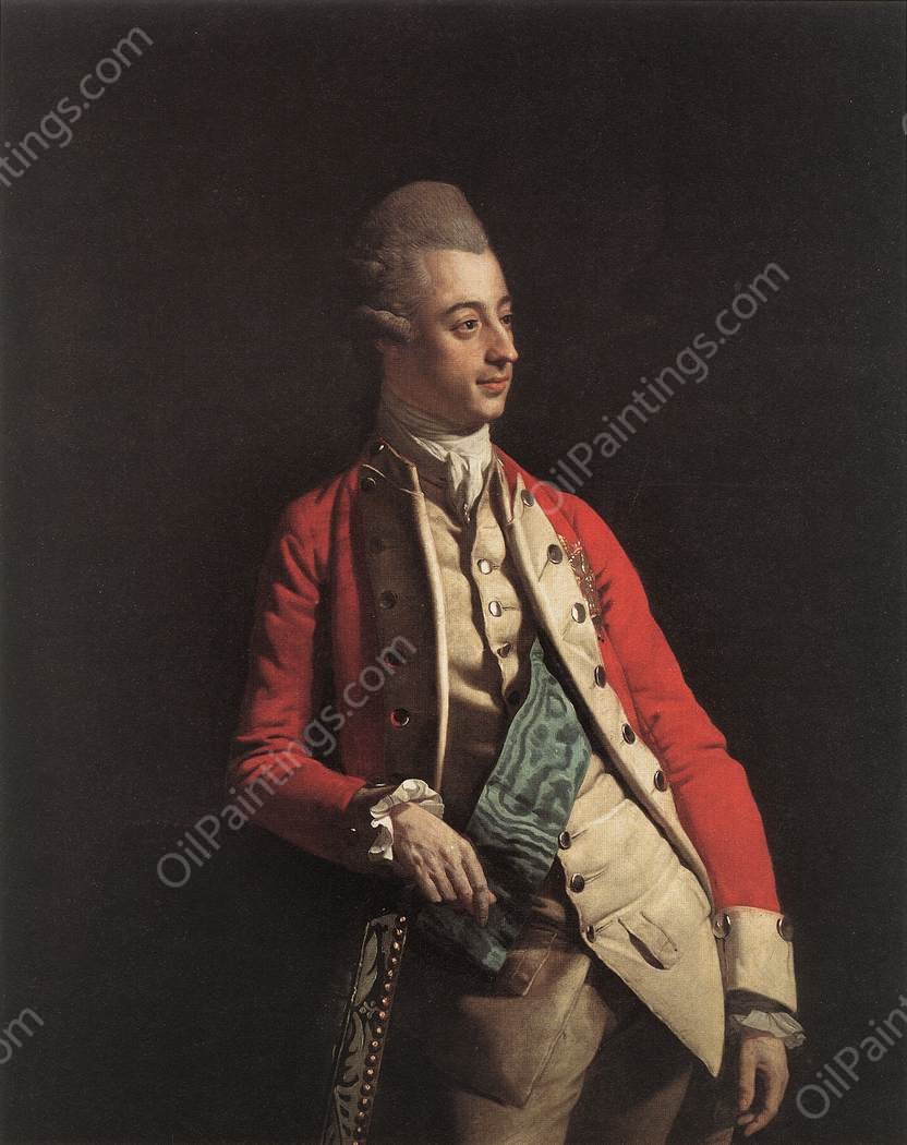 Prince Ernest Gottlob Albert of Mecklenburg-Strelitz by Johann Zoffany - Hand-Painted Oil Painting Reproduction