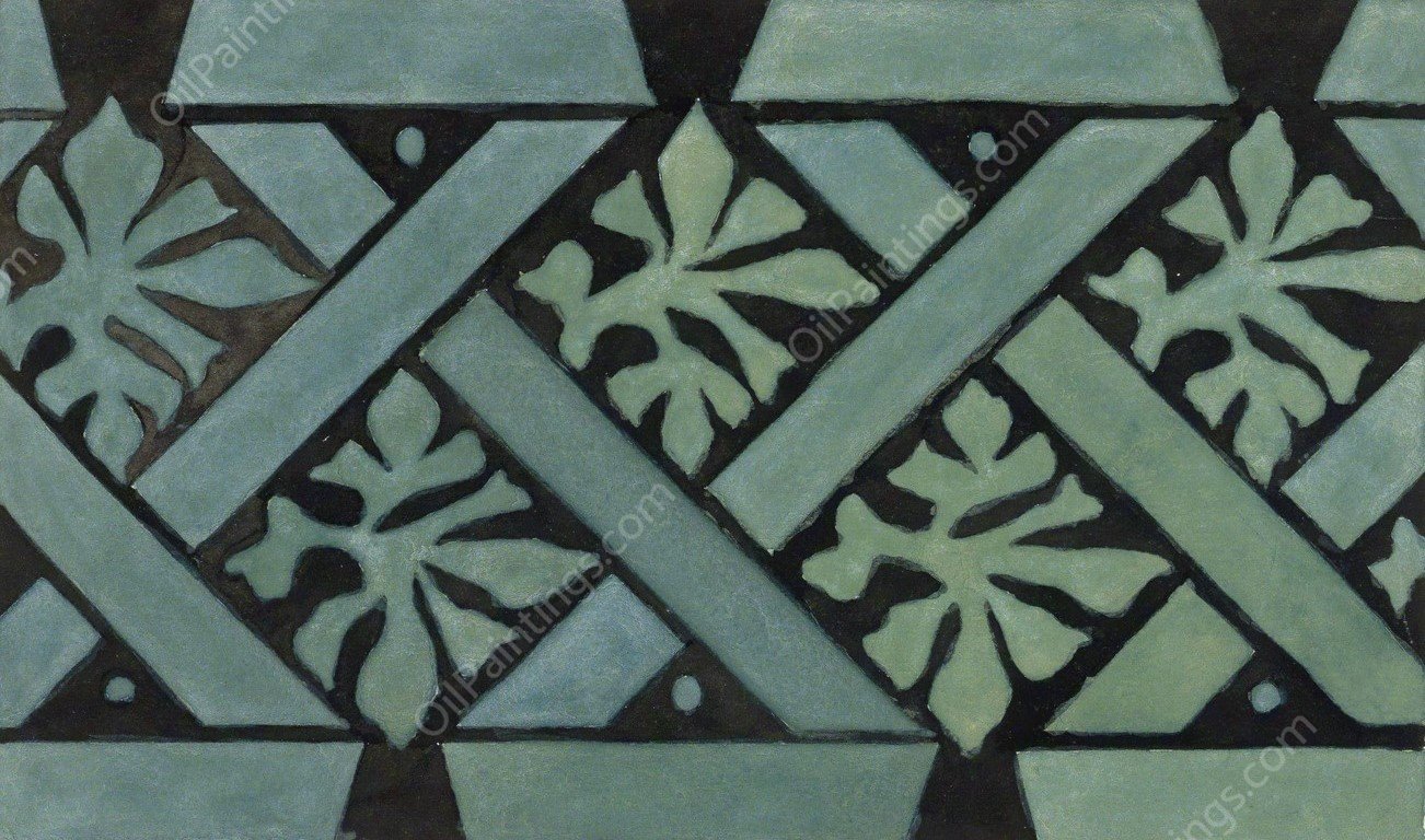 Romaans bandmotief  by Johanna Van De Kamer - Hand-Painted Oil Painting Reproduction