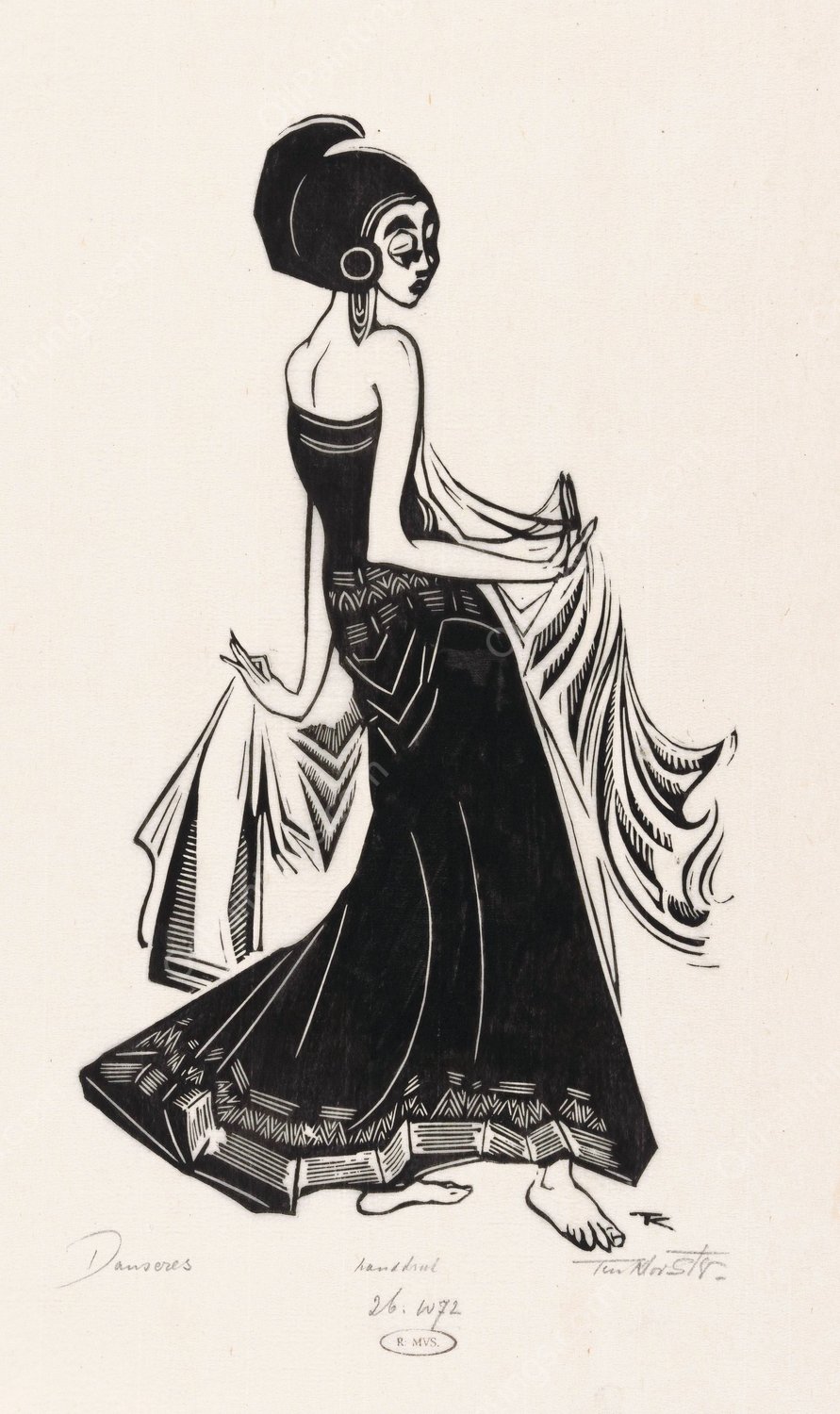 Danseres  by Johannes Frederik Engelbert Ten Klooster - Hand-Painted Oil Painting Reproduction