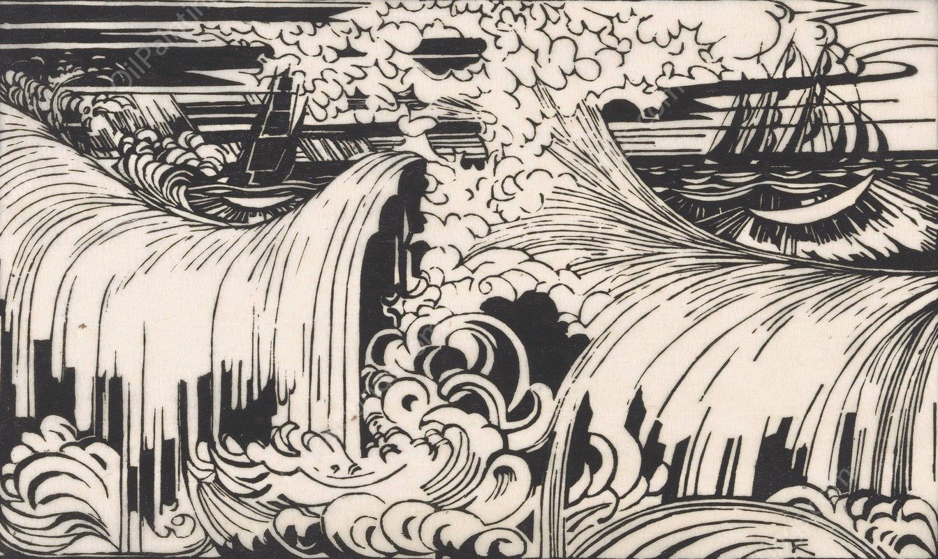 De golf  by Johannes Frederik Engelbert Ten Klooster - Hand-Painted Oil Painting Reproduction