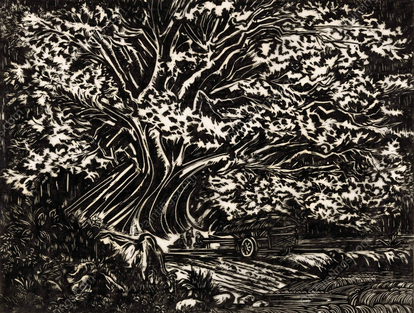 De rustplaats  by Johannes Frederik Engelbert Ten Klooster - Hand-Painted Oil Painting Reproduction