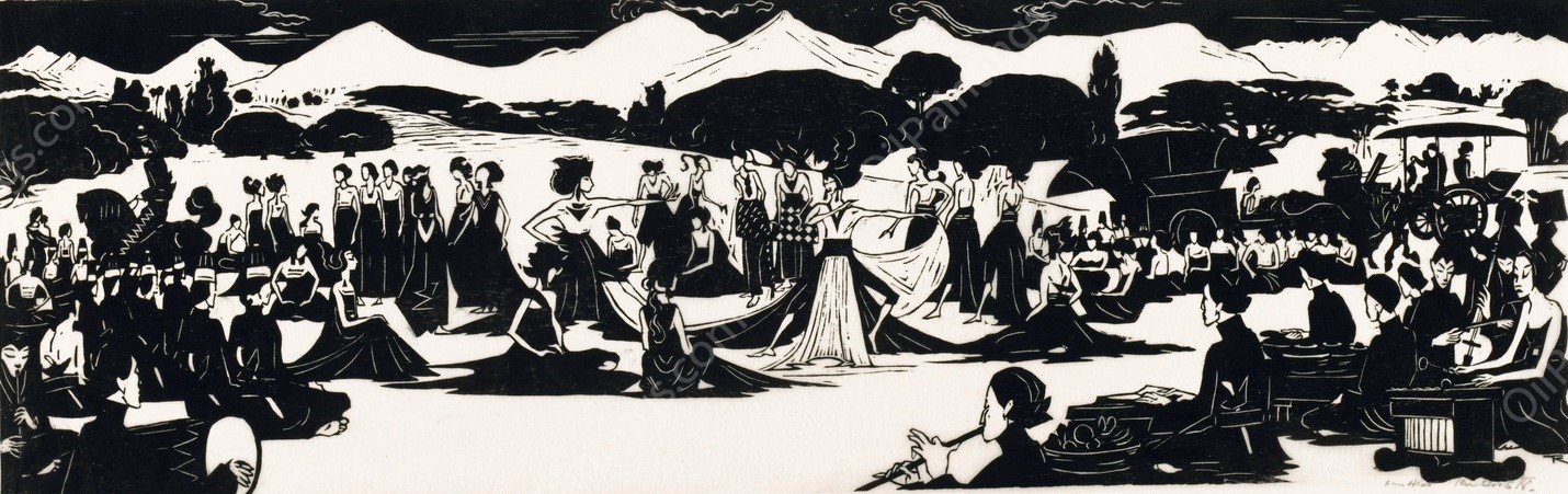 Djokja  by Johannes Frederik Engelbert Ten Klooster - Hand-Painted Oil Painting Reproduction