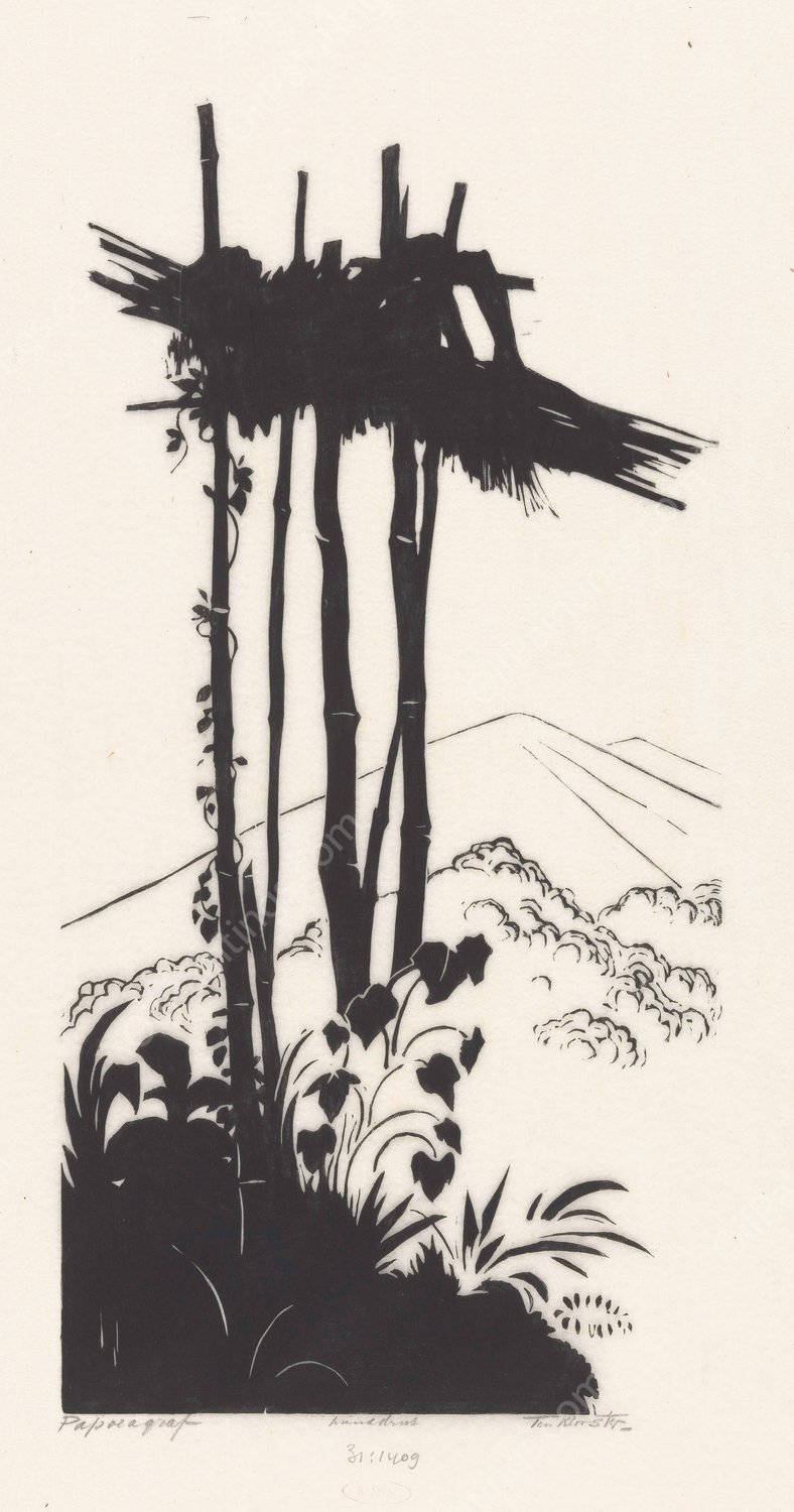 Papoeagraf  by Johannes Frederik Engelbert Ten Klooster - Hand-Painted Oil Painting Reproduction