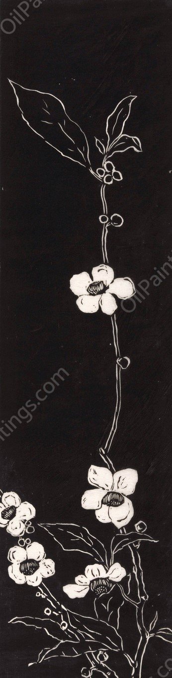 Theebloesem  by Johannes Frederik Engelbert Ten Klooster - Hand-Painted Oil Painting Reproduction