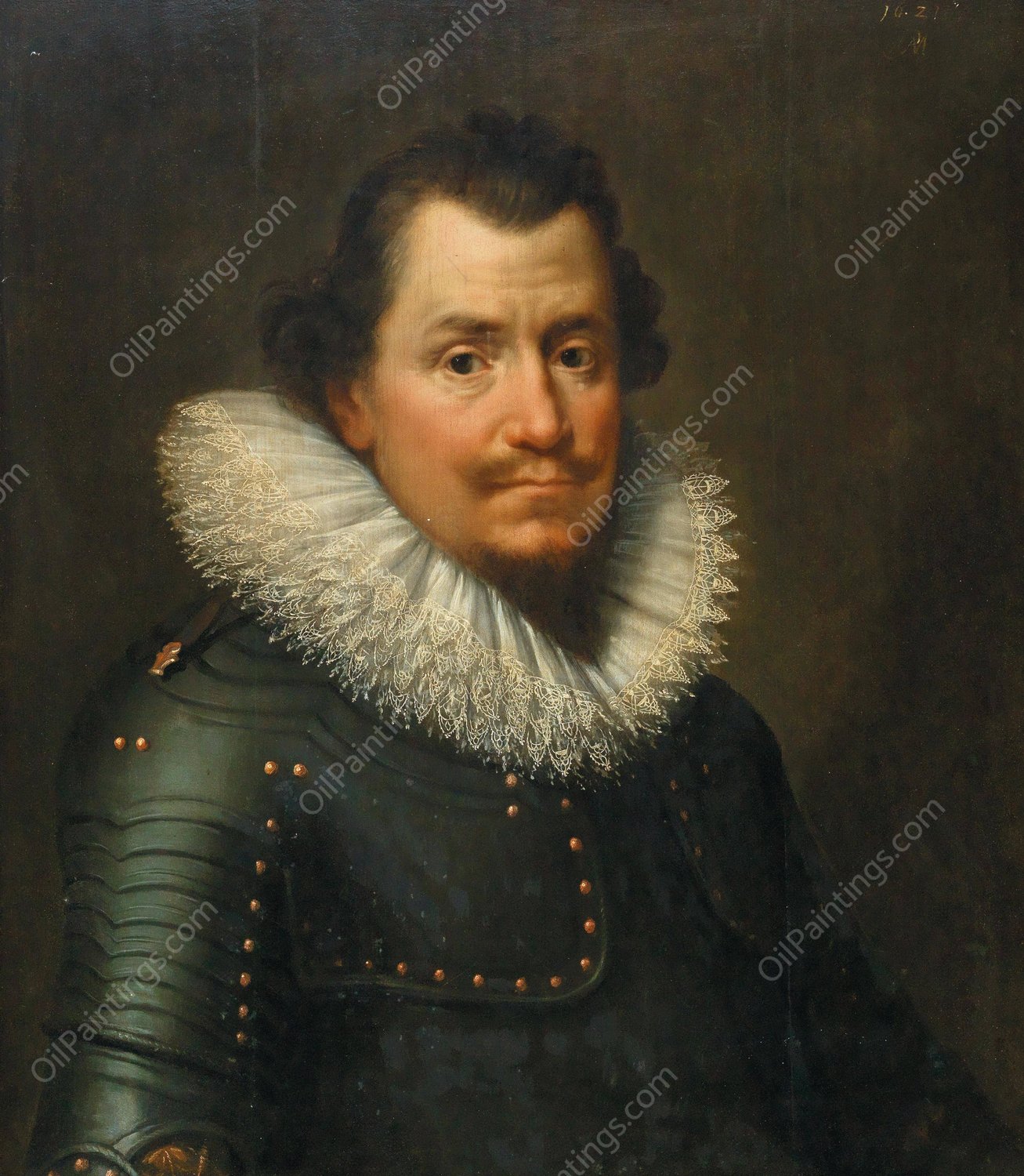 Portrait Of An Officer  by Johannes Paulus Moreelse - Hand-Painted Oil Painting Reproduction