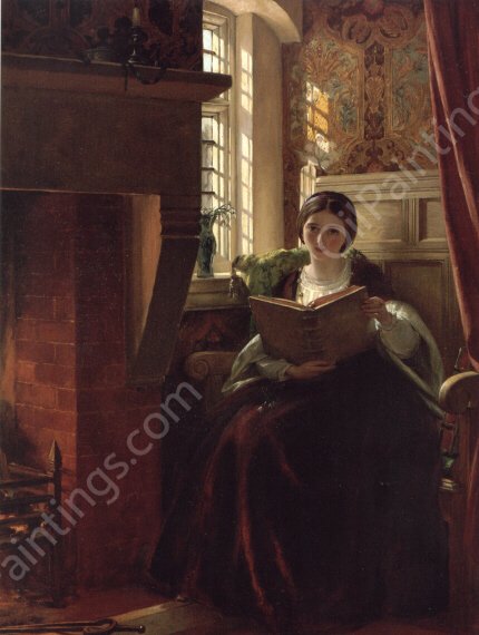 A Pleasant Corner by John Callcott Horsley - Hand-Painted Oil Painting Reproduction