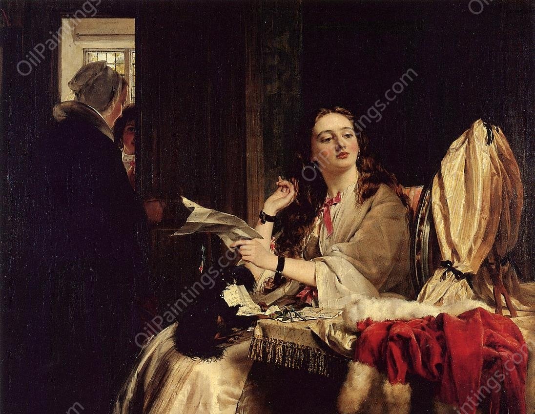 St. Valentine's Day by John Callcott Horsley - Hand-Painted Oil Painting Reproduction