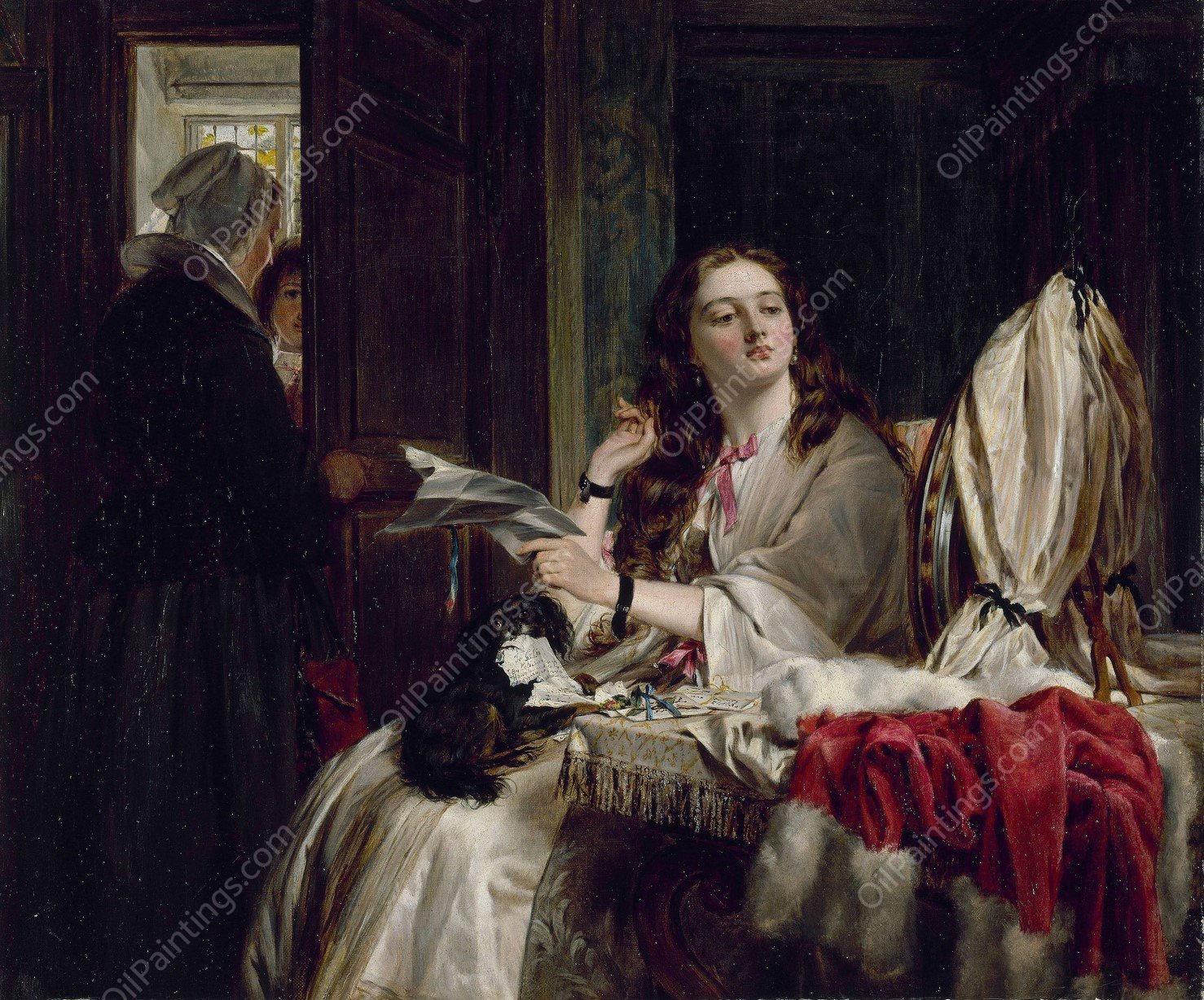 The Morning of St Valentine  by John Callcott Horsley - Hand-Painted Oil Painting Reproduction