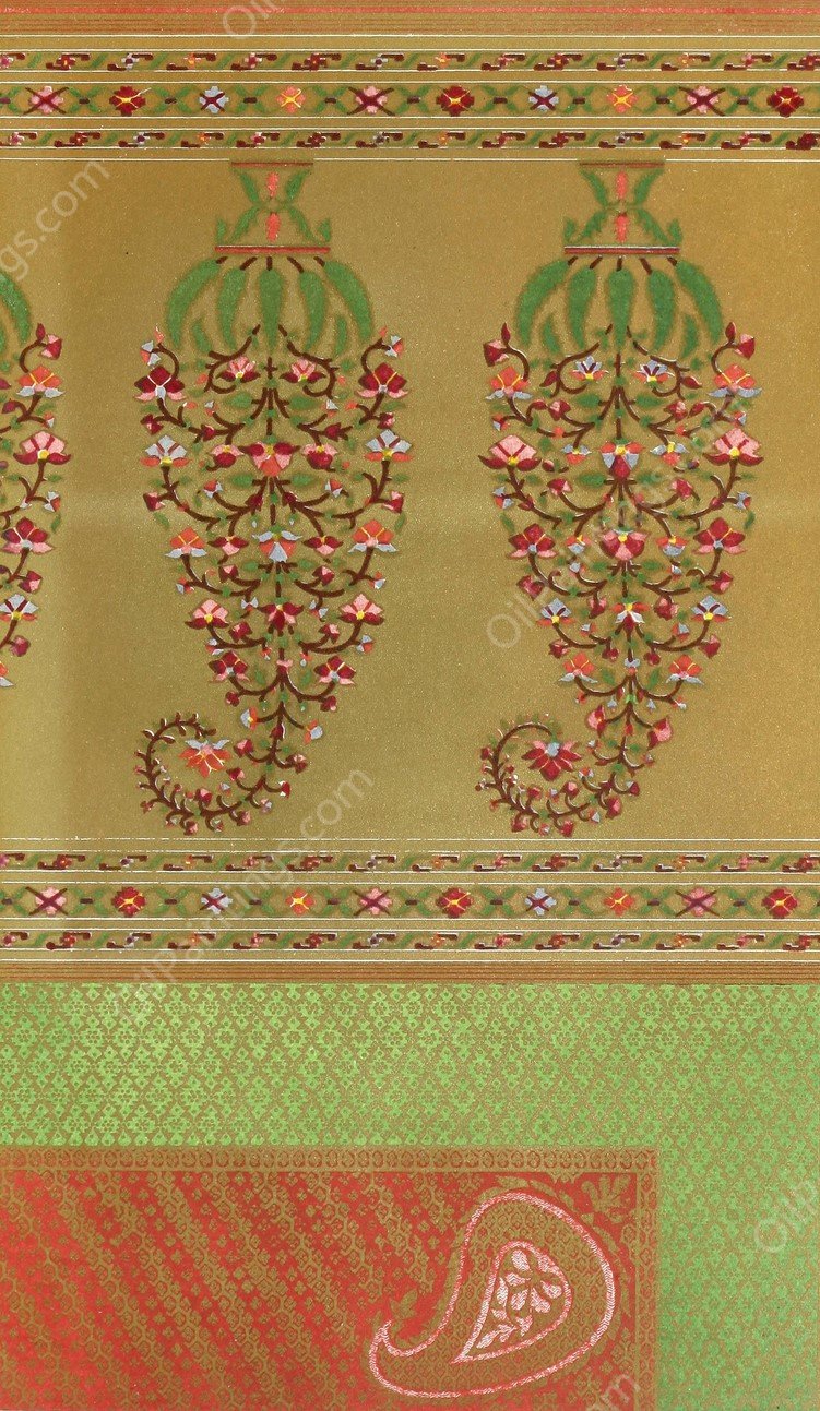 Indian Gold-Tissue Scarf  by John Charles Robinson - Hand-Painted Oil Painting Reproduction