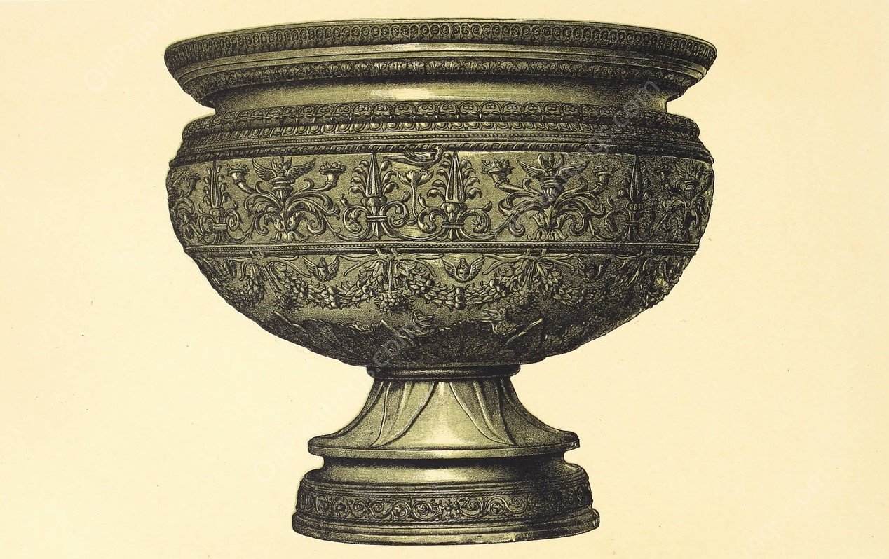 Italian Cinque-cento Bronze Vase  by John Charles Robinson - Hand-Painted Oil Painting Reproduction