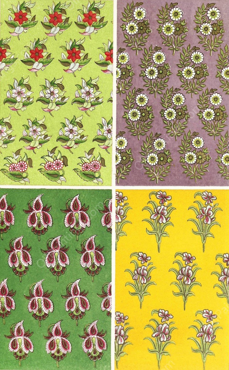 Persian Designs for Textile Fabrics by John Charles Robinson - Hand-Painted Oil Painting Reproduction