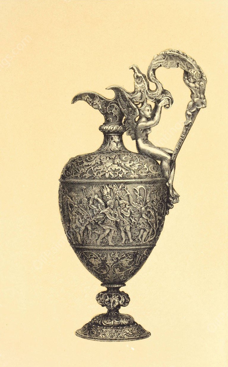 Silver Ewer  by John Charles Robinson - Hand-Painted Oil Painting Reproduction