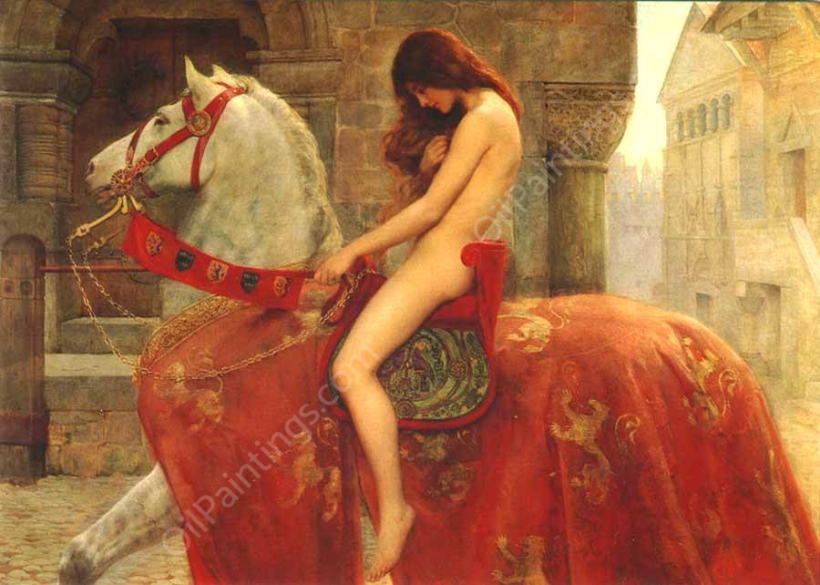 Lady Godiva by John Collier - Hand-Painted Oil Painting Reproduction