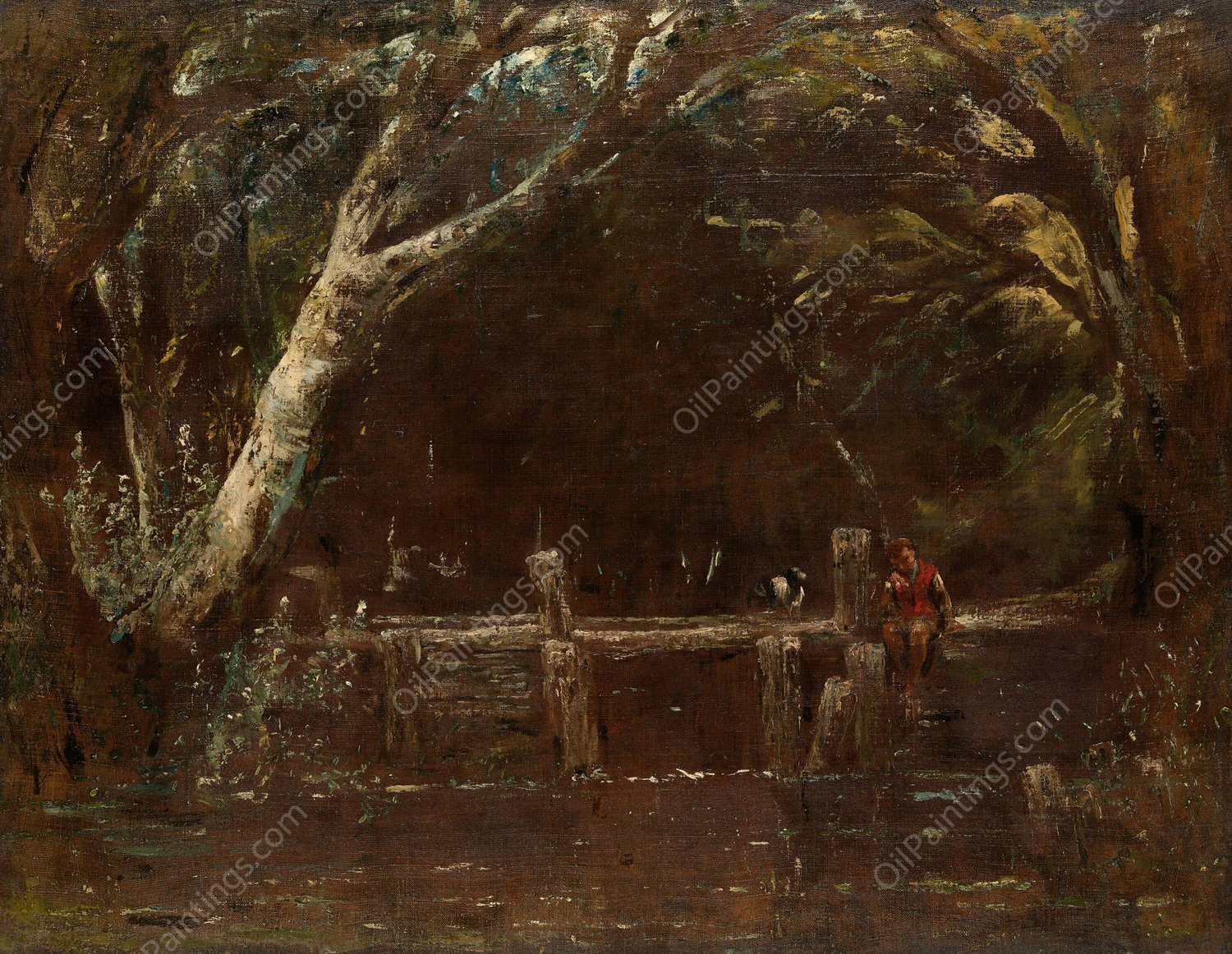 Landscape  by John Constable - Hand-Painted Oil Painting Reproduction