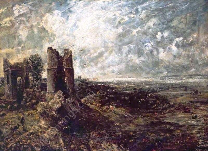 Sketch for Hadleigh Castle by John Constable - Hand-Painted Oil Painting Reproduction