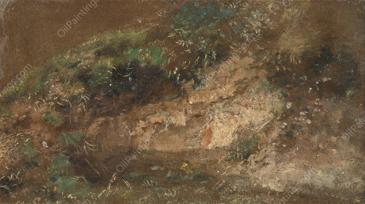 Undergrowth  by John Constable - Hand-Painted Oil Painting Reproduction