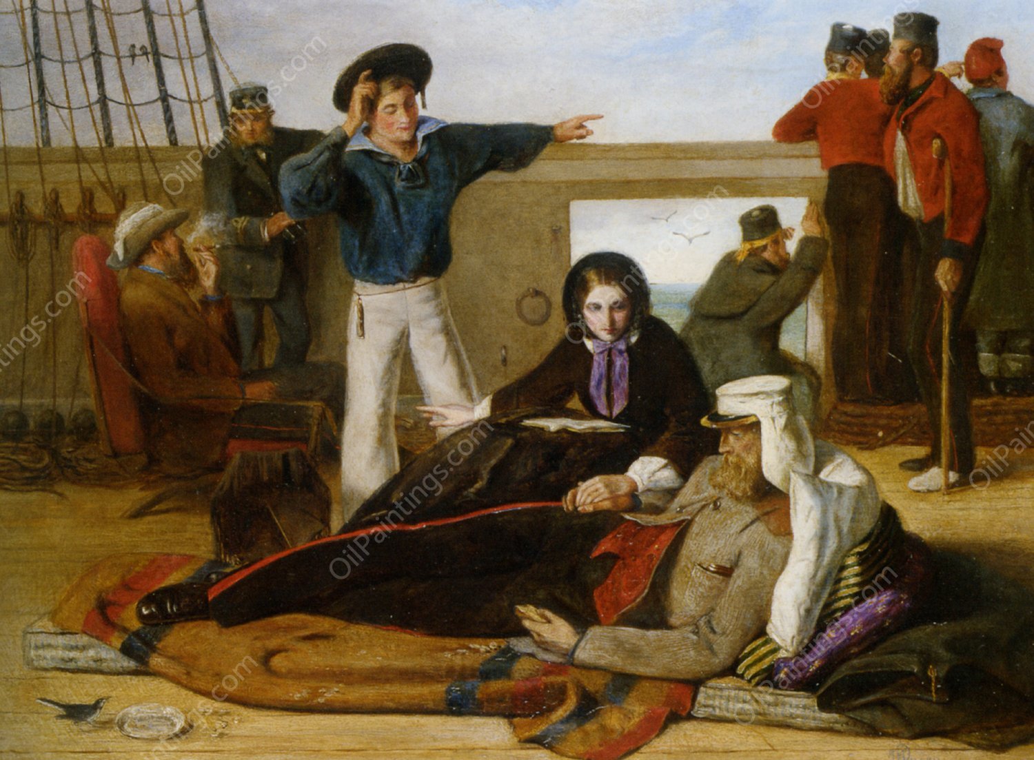 Nearing Home by John Dalbiac Luard - Hand-Painted Oil Painting Reproduction