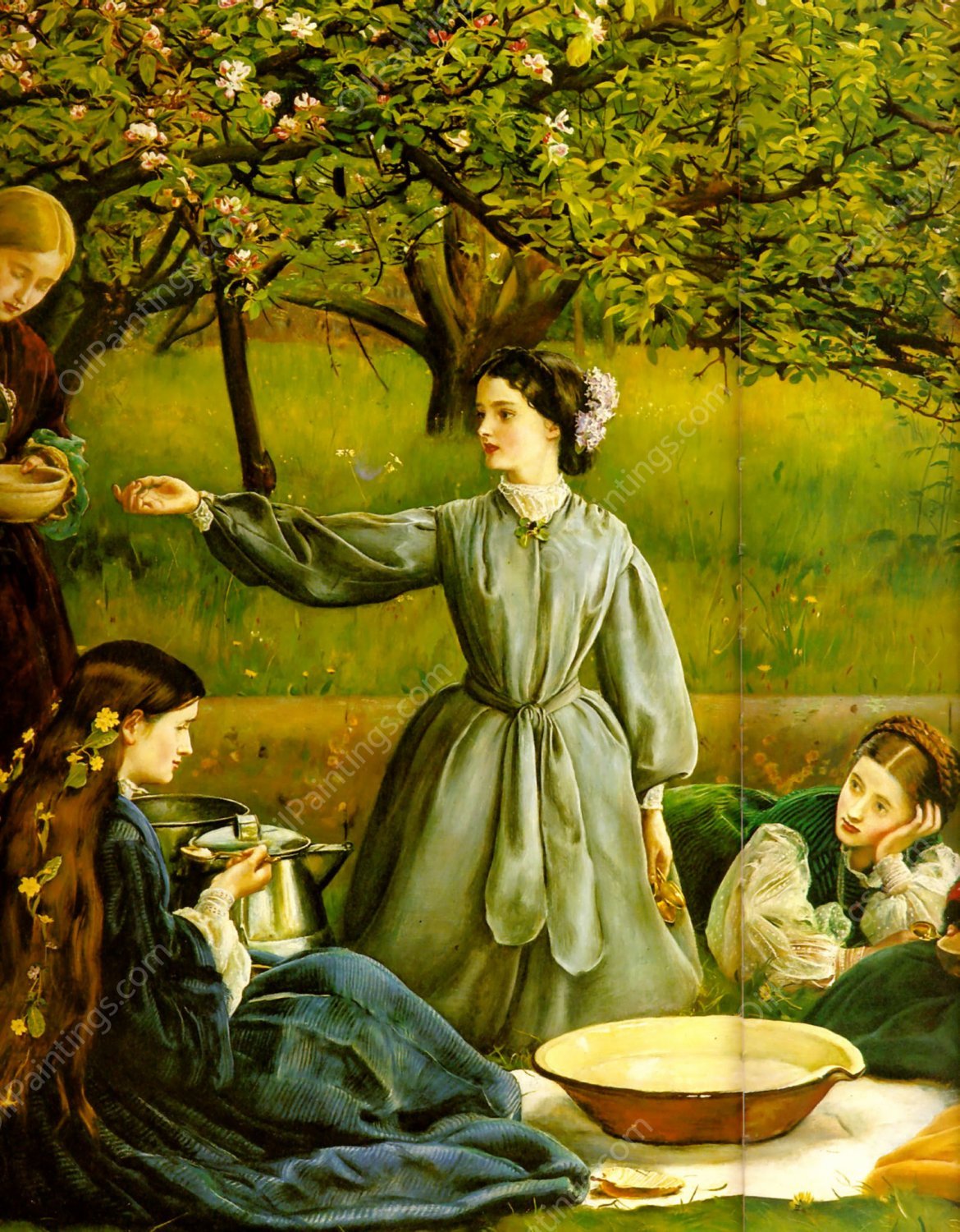 Apple Blossoms Spring Detail II by John Everett Millais - Hand-Painted Oil Painting Reproduction