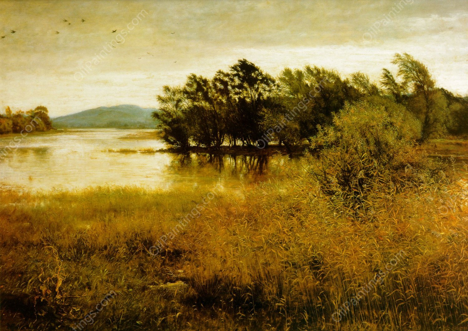 Chill October by John Everett Millais - Hand-Painted Oil Painting Reproduction