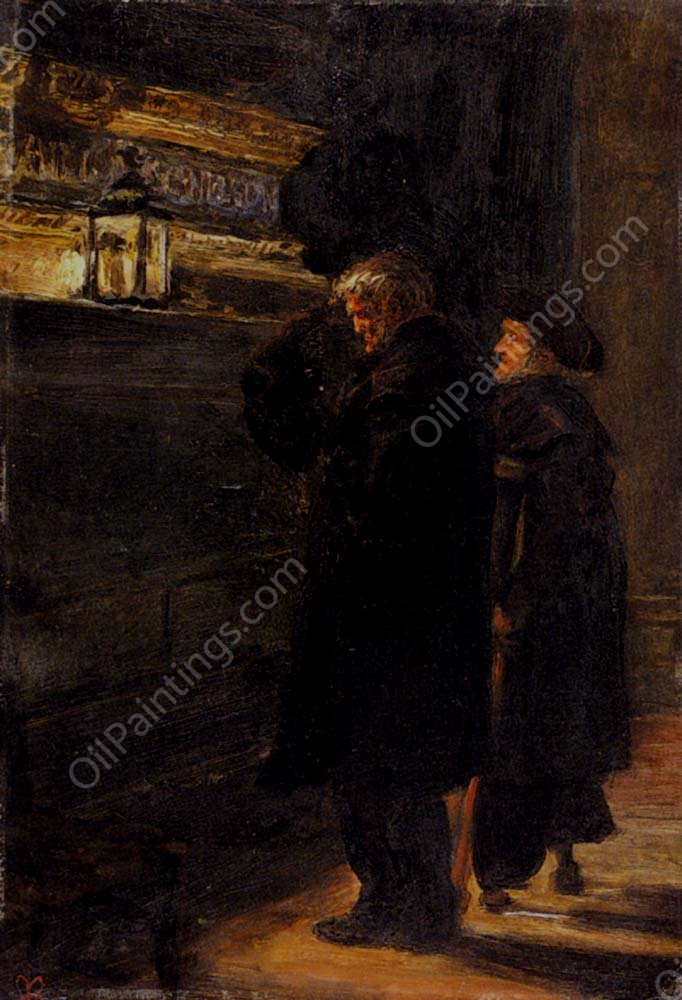Greenwich Pensioners At The Tomb Of Nelson by John Everett Millais - Hand-Painted Oil Painting Reproduction