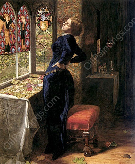 Mariana by John Everett Millais - Hand-Painted Oil Painting Reproduction