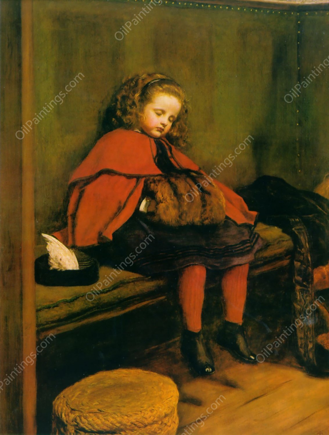 My Second Sermon by John Everett Millais - Hand-Painted Oil Painting Reproduction