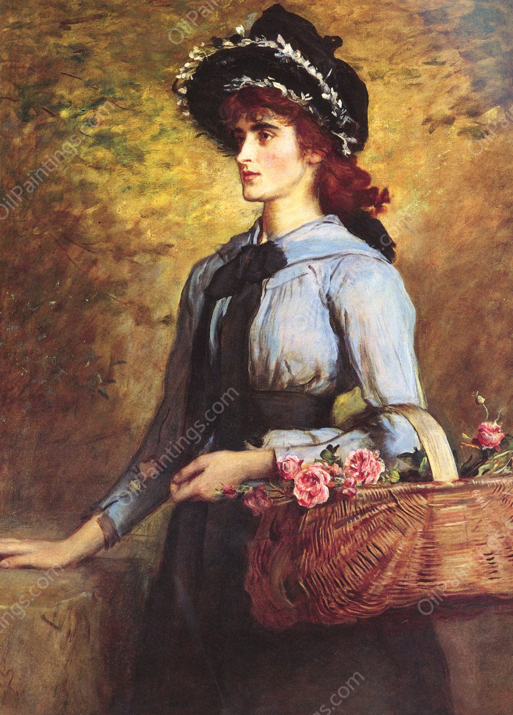Sweet Emma Morland by John Everett Millais - Hand-Painted Oil Painting Reproduction
