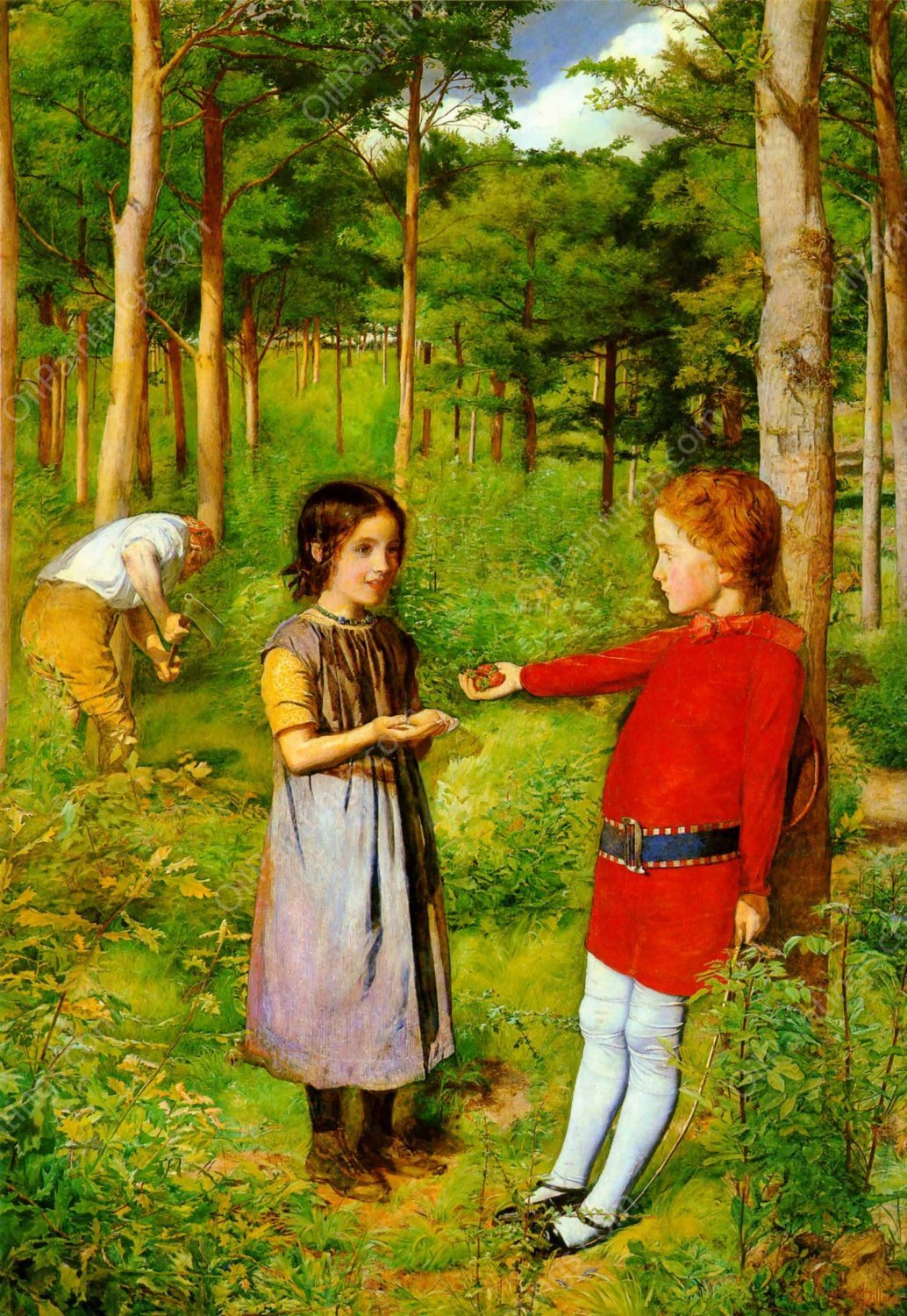 The Woodman's Daughter by John Everett Millais - Hand-Painted Oil Painting Reproduction