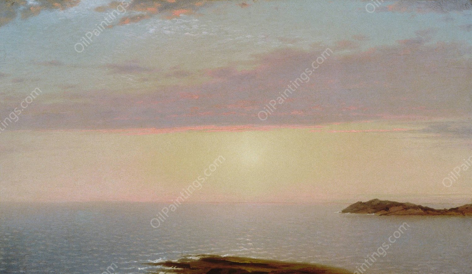 Sunset  by John Frederick Kensett - Hand-Painted Oil Painting Reproduction