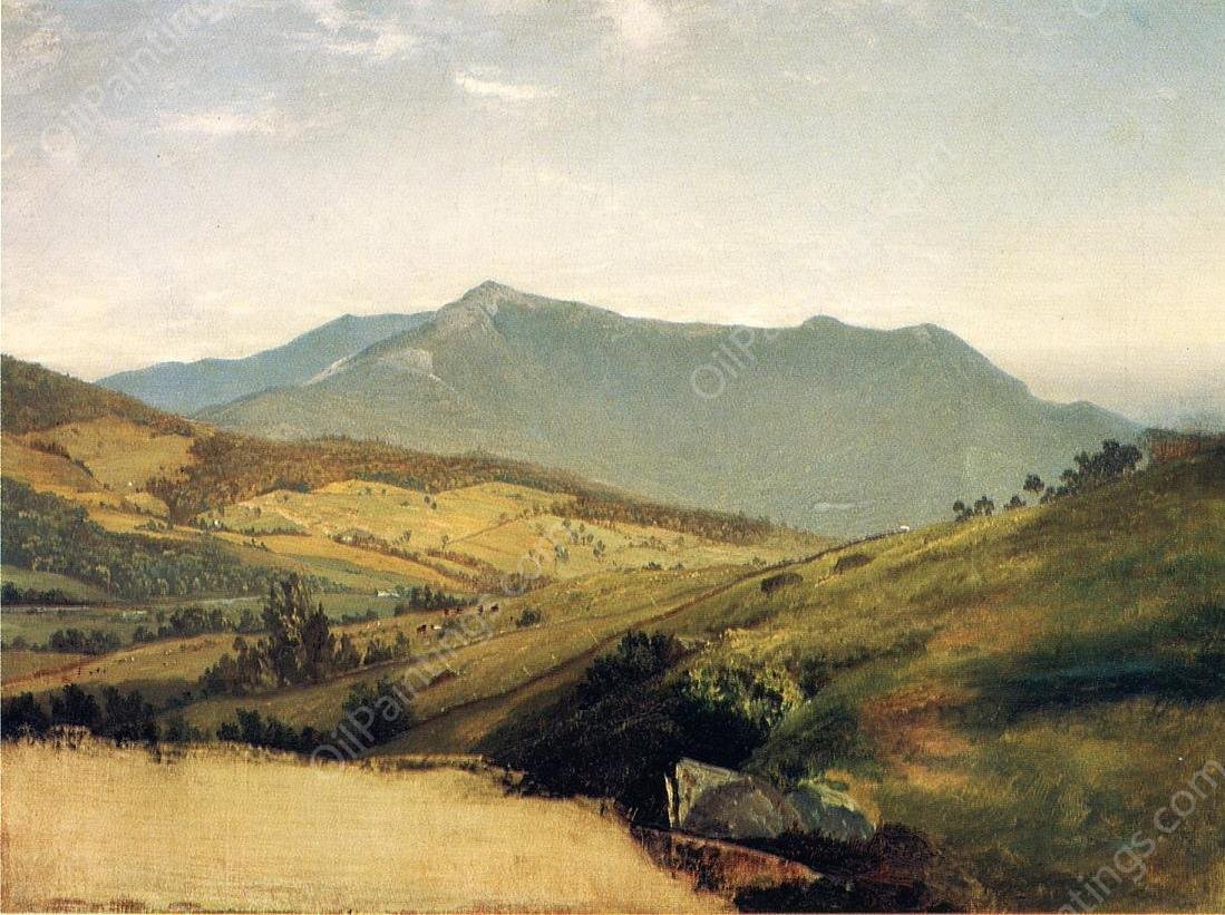 View of Mount Mansfield by John Frederick Kensett - Hand-Painted Oil Painting Reproduction