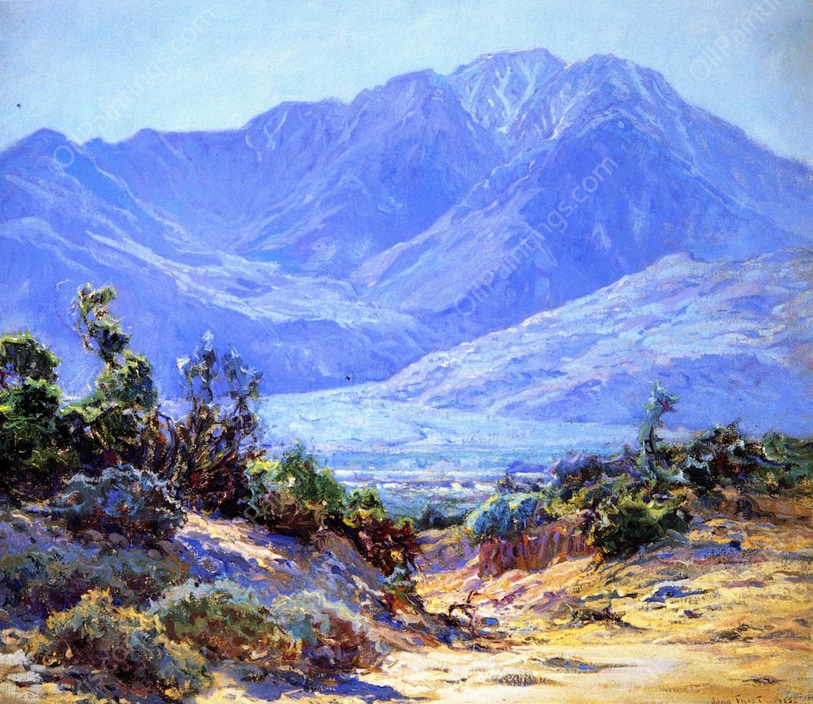 Mount San Jacinto by John Frost - Hand-Painted Oil Painting Reproduction