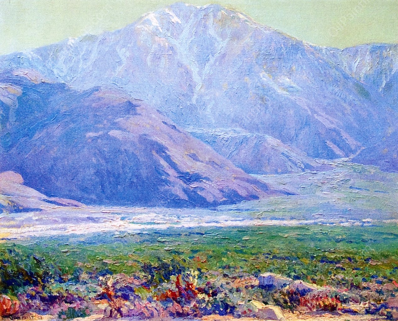 San Jacinto by John Frost - Hand-Painted Oil Painting Reproduction