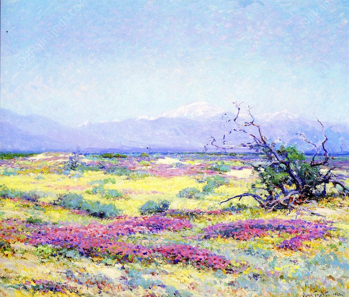 The Flowering Desert by John Frost - Hand-Painted Oil Painting Reproduction