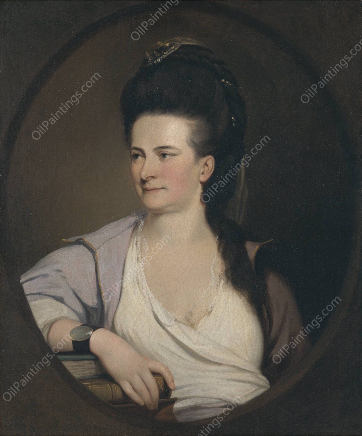 An Unknown Woman  by John Hamilton Mortimer - Hand-Painted Oil Painting Reproduction