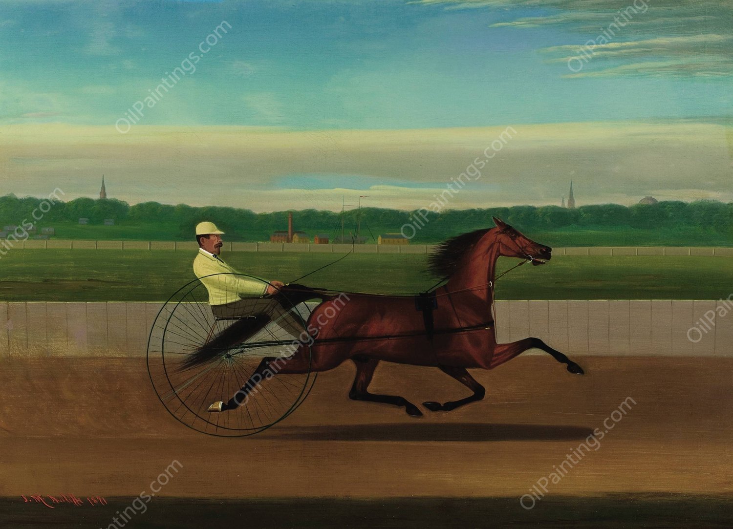 Henry, Boston, June 23rd  by John J. Mcauliffe - Hand-Painted Oil Painting Reproduction