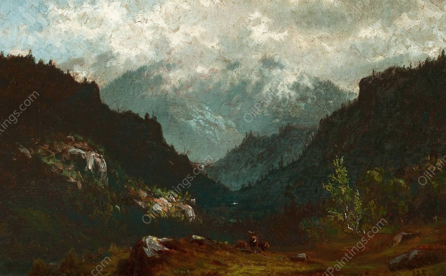 Wilmington Pass, Adirondacks by John Joseph Enneking - Hand-Painted Oil Painting Reproduction