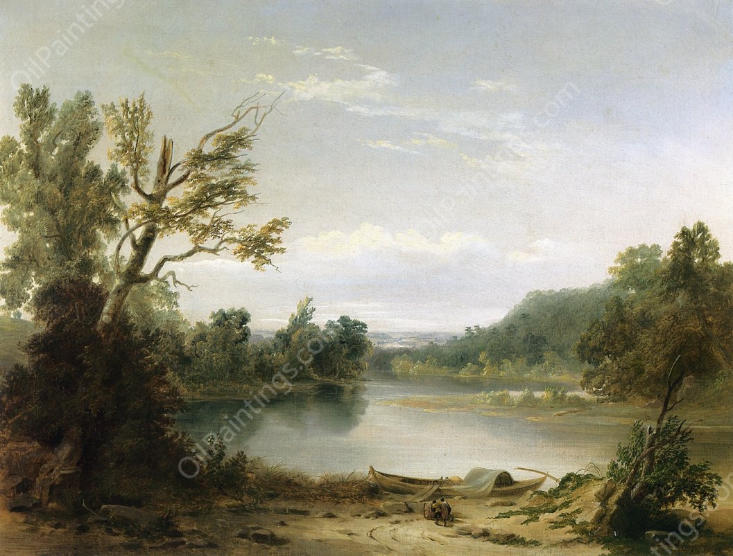 On the Bayou Teche, Louisiana by John La Farge - Hand-Painted Oil Painting Reproduction