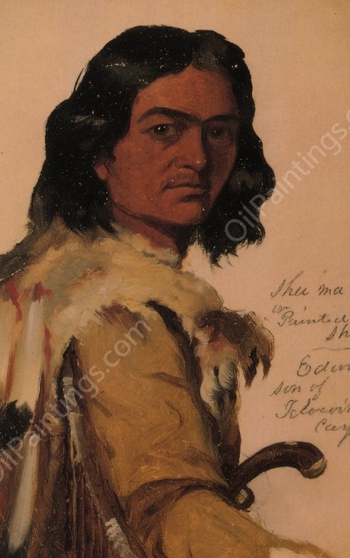 Shu-Ma-Hgci Painted Shirt by John Mix Stanley - Hand-Painted Oil Painting Reproduction