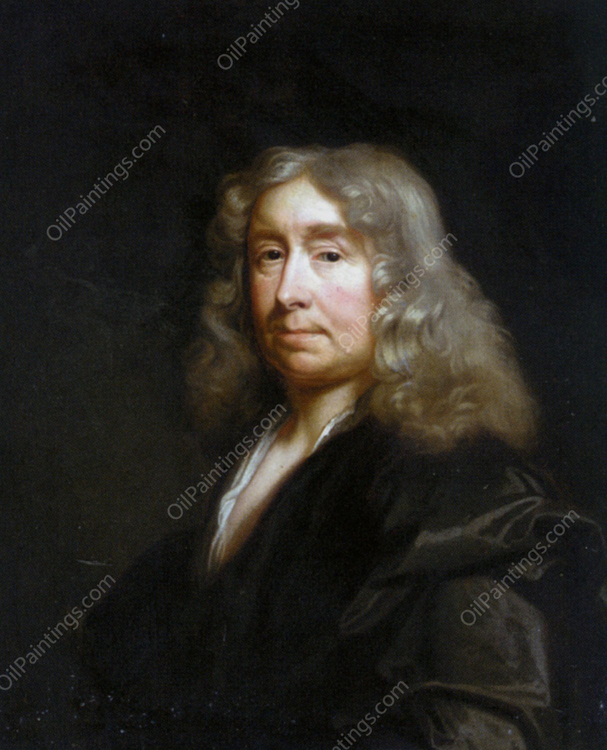 Portrait of William Chiffinch by John Riley - Hand-Painted Oil Painting Reproduction