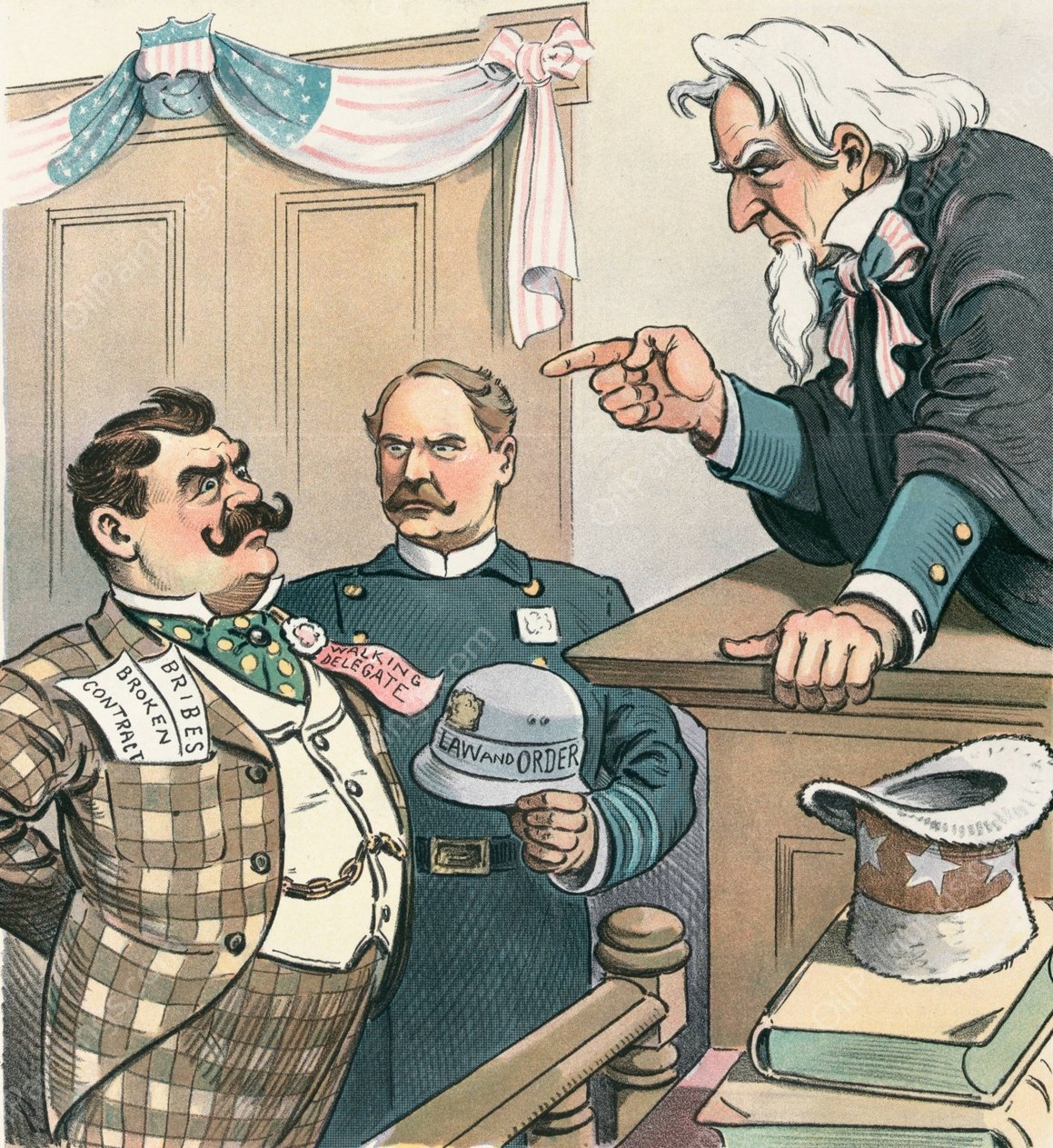 In the court of public opinion  by John Samuel Pughe - Hand-Painted Oil Painting Reproduction