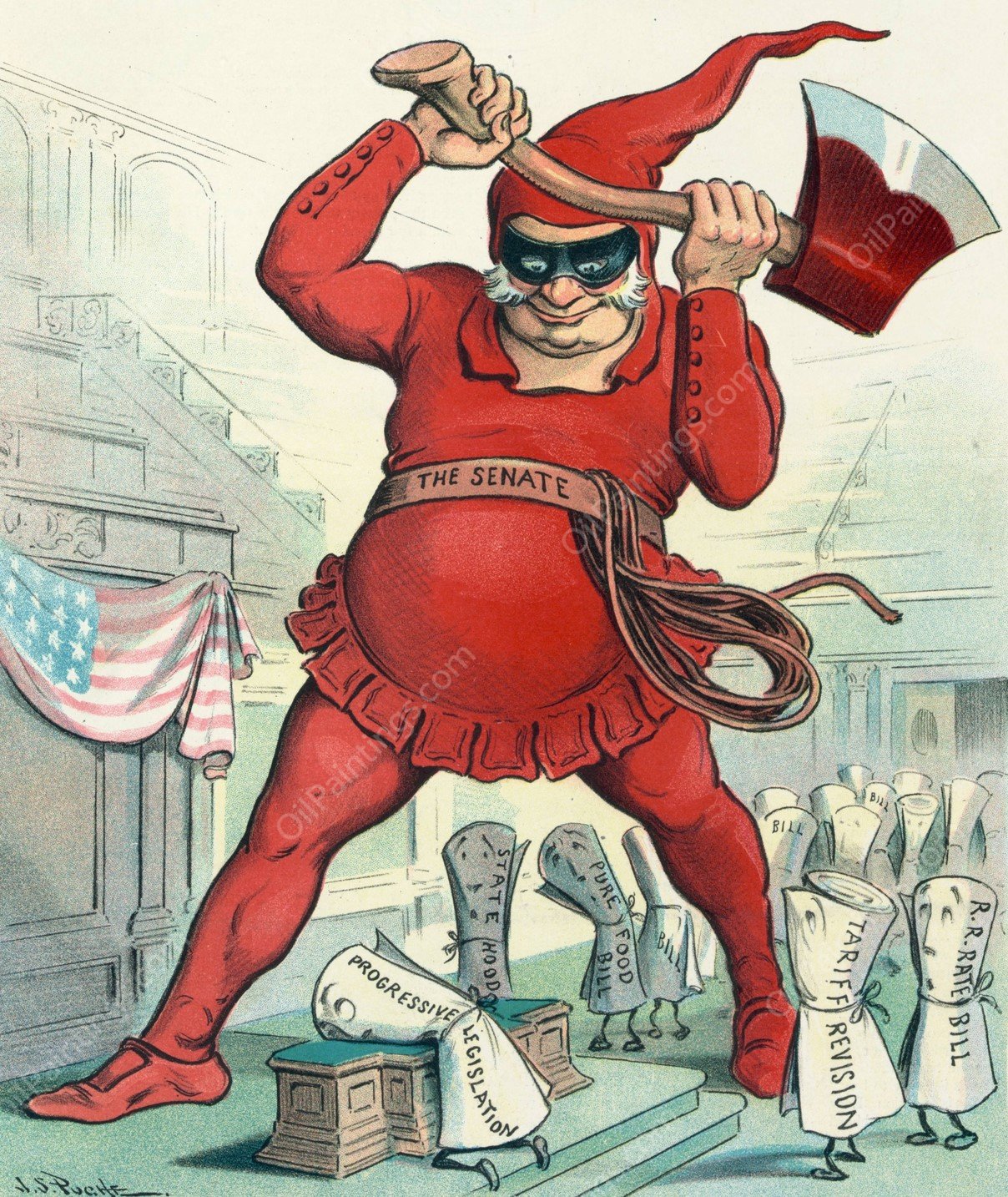 The headsman  by John Samuel Pughe - Hand-Painted Oil Painting Reproduction