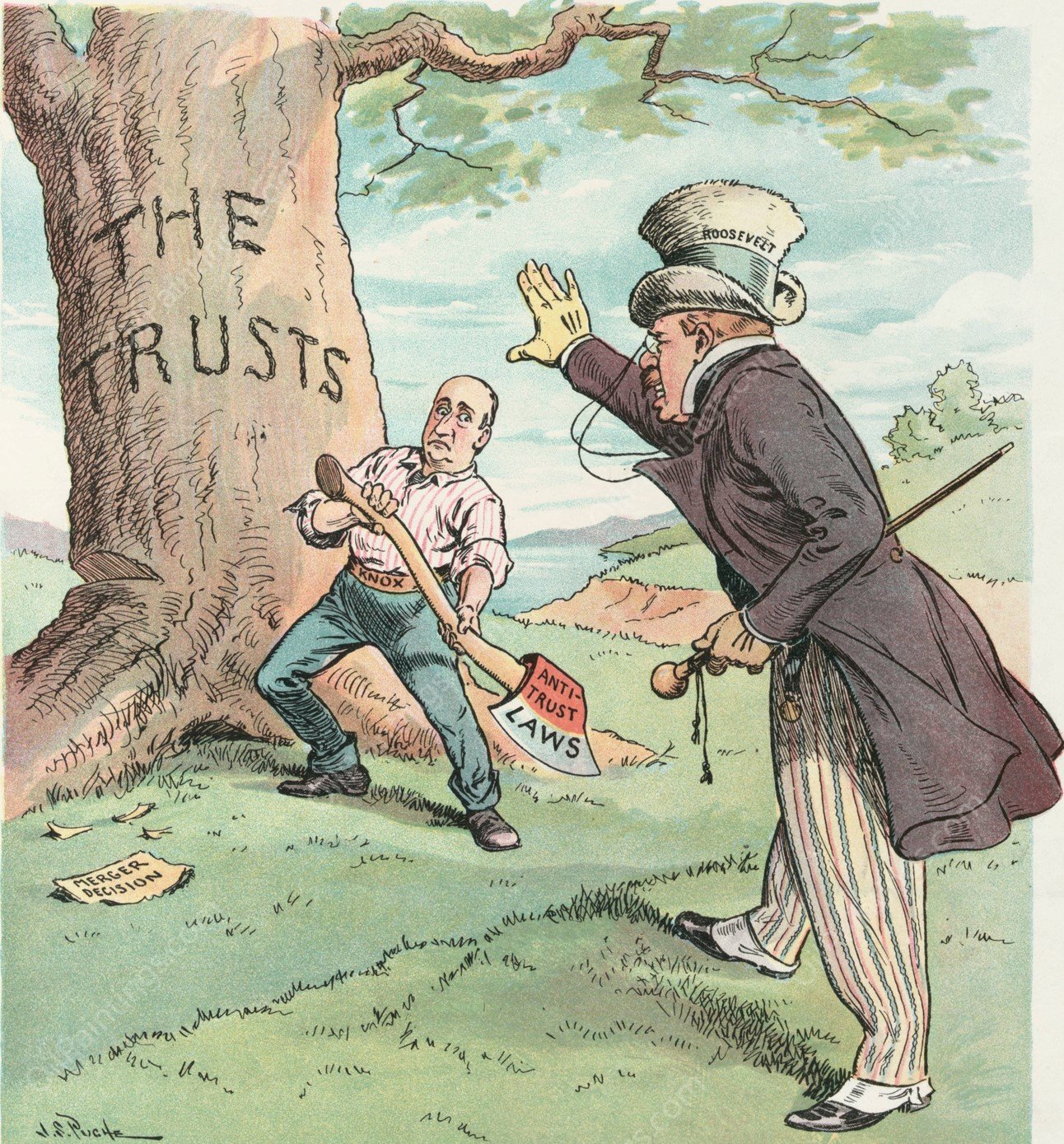 Woodman, spare that tree, touch not a single bough.  by John Samuel Pughe - Hand-Painted Oil Painting Reproduction