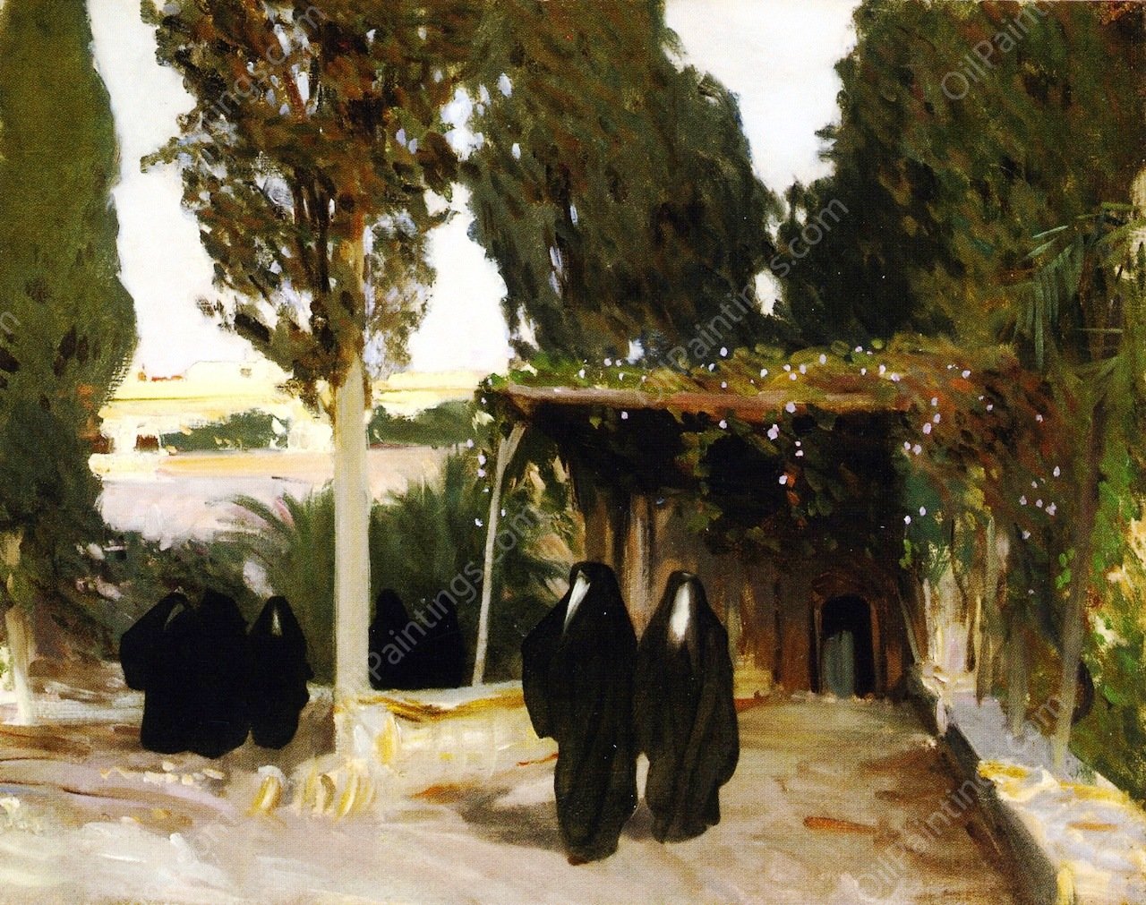 Arab Women, Jerusalem by John Singer Sargent - Hand-Painted Oil Painting Reproduction