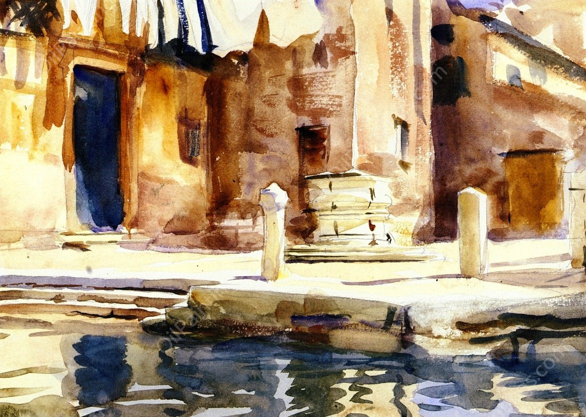 Campo San Boldo by John Singer Sargent - Hand-Painted Oil Painting Reproduction