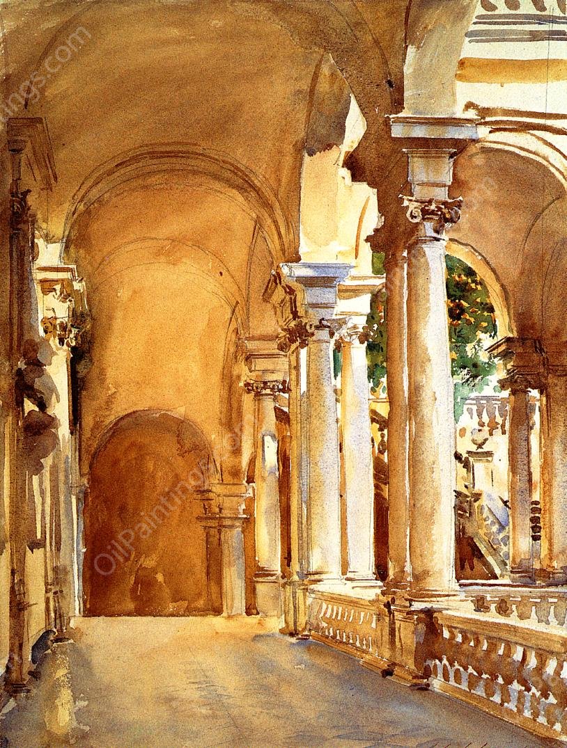 Genoa, the University by John Singer Sargent - Hand-Painted Oil Painting Reproduction